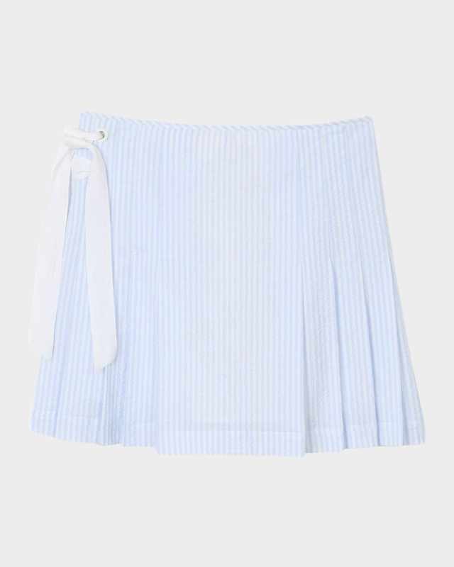 Noora Striped Seersucker Mini Skirt
